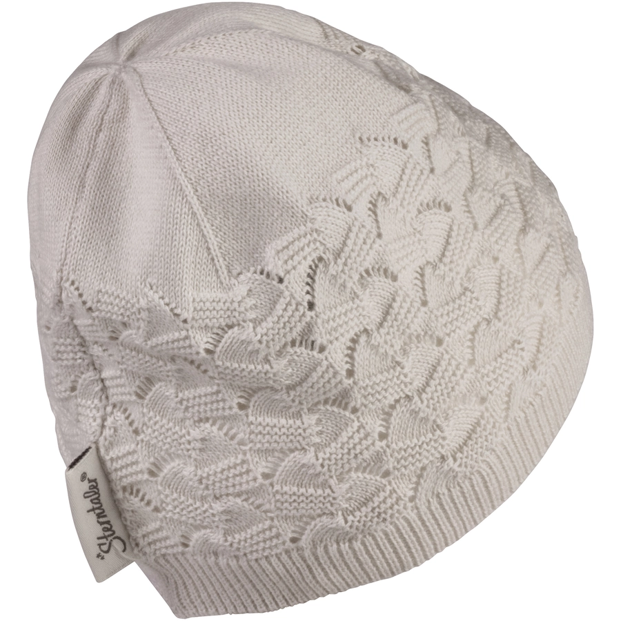 Sterntaler GOTS Strickmütze Lochmuster natur