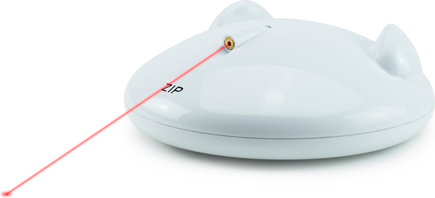 FroliCat kattenspeelgoed Zip laser wit 0,5 x 15,5 x 15,5 cm