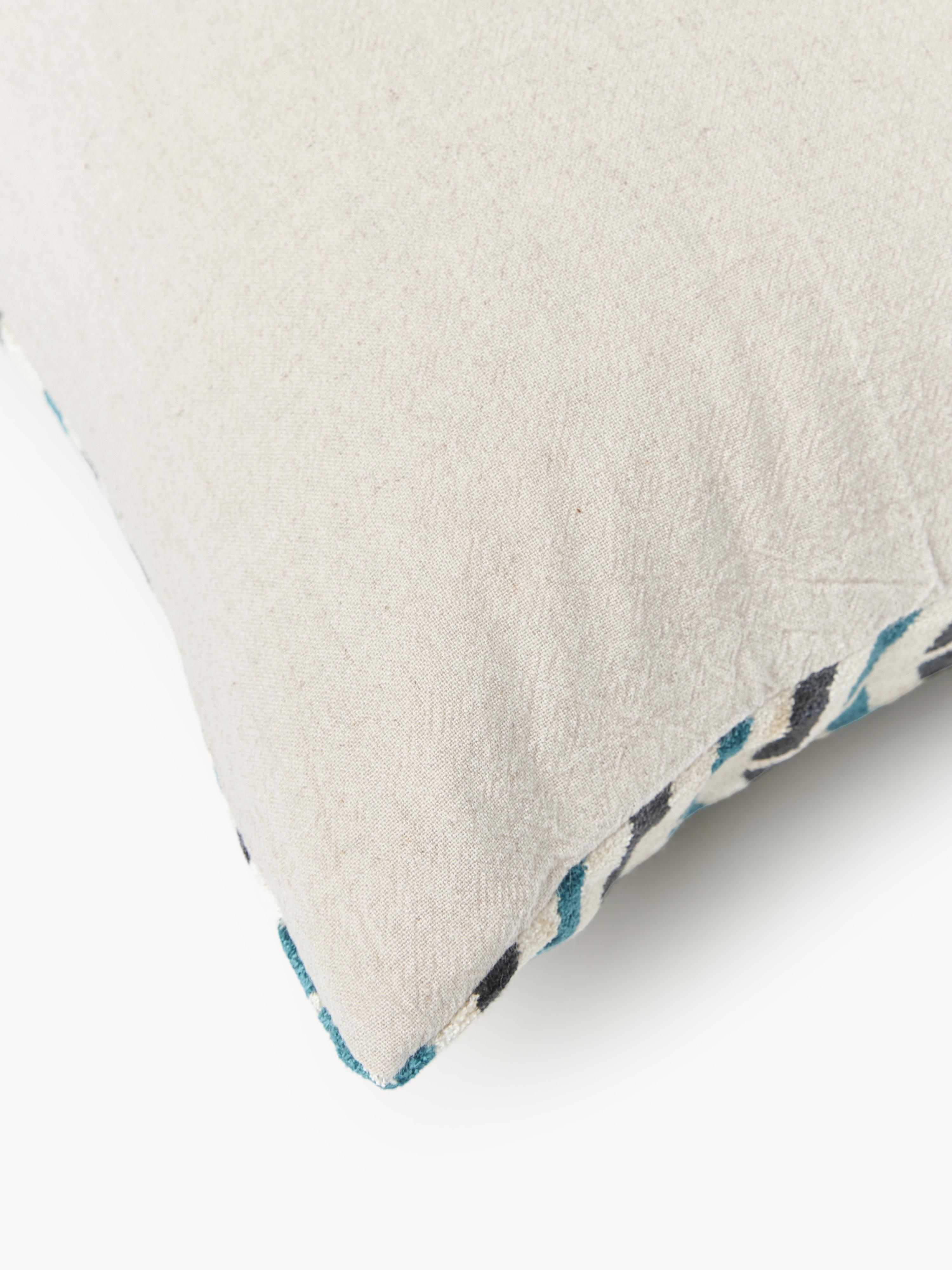 Viscose kussenhoes Hayden met geweven jacquardpatroon