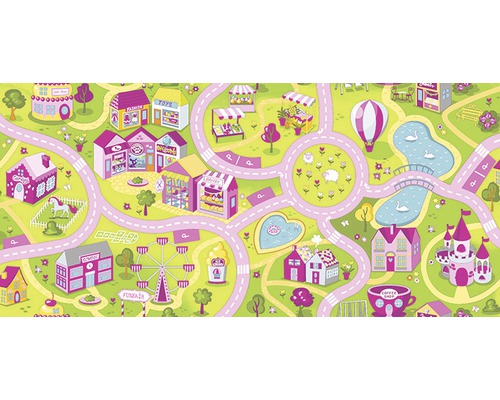Tapijt Sweet Town roze 400 cm breed (per meter verkocht)