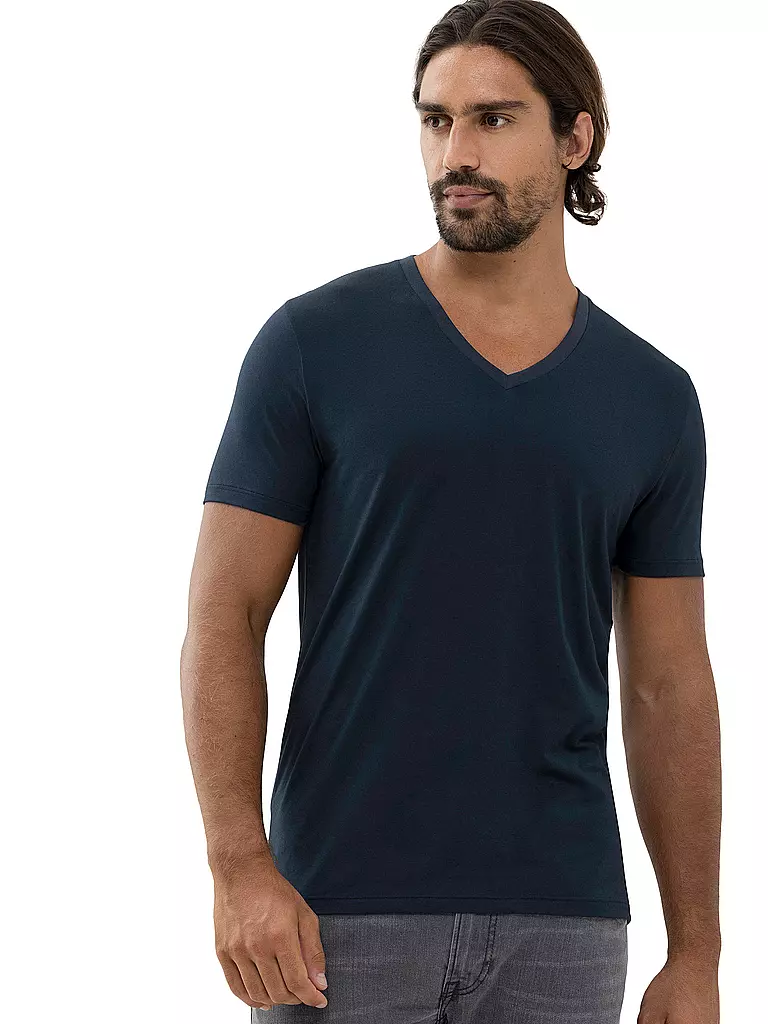 MEY Pyjamashirt blau