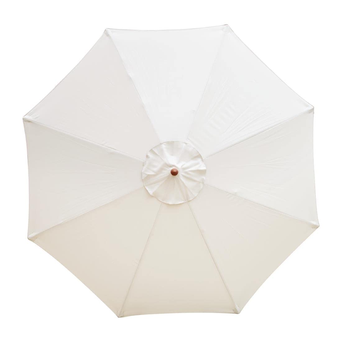 Bolero runder Sonnenschirm, Terrasse, Garten, Sonnenschutz, 3 Meter Durchmesser, Farbe: Creme, Größe: 2,37 (H) x 2,5 (Durchmesser) m, 38 mm Stangendurchmesser, Sockel separat erhältlich, CB513