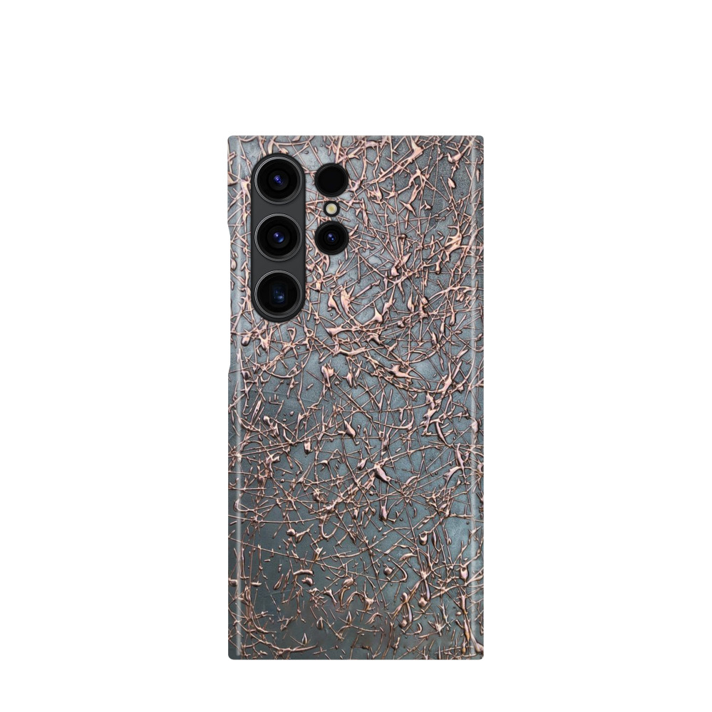 Samsung Galaxy S23 Ultra 5G Kunststoff Hülle Kupfernetz - Bronze