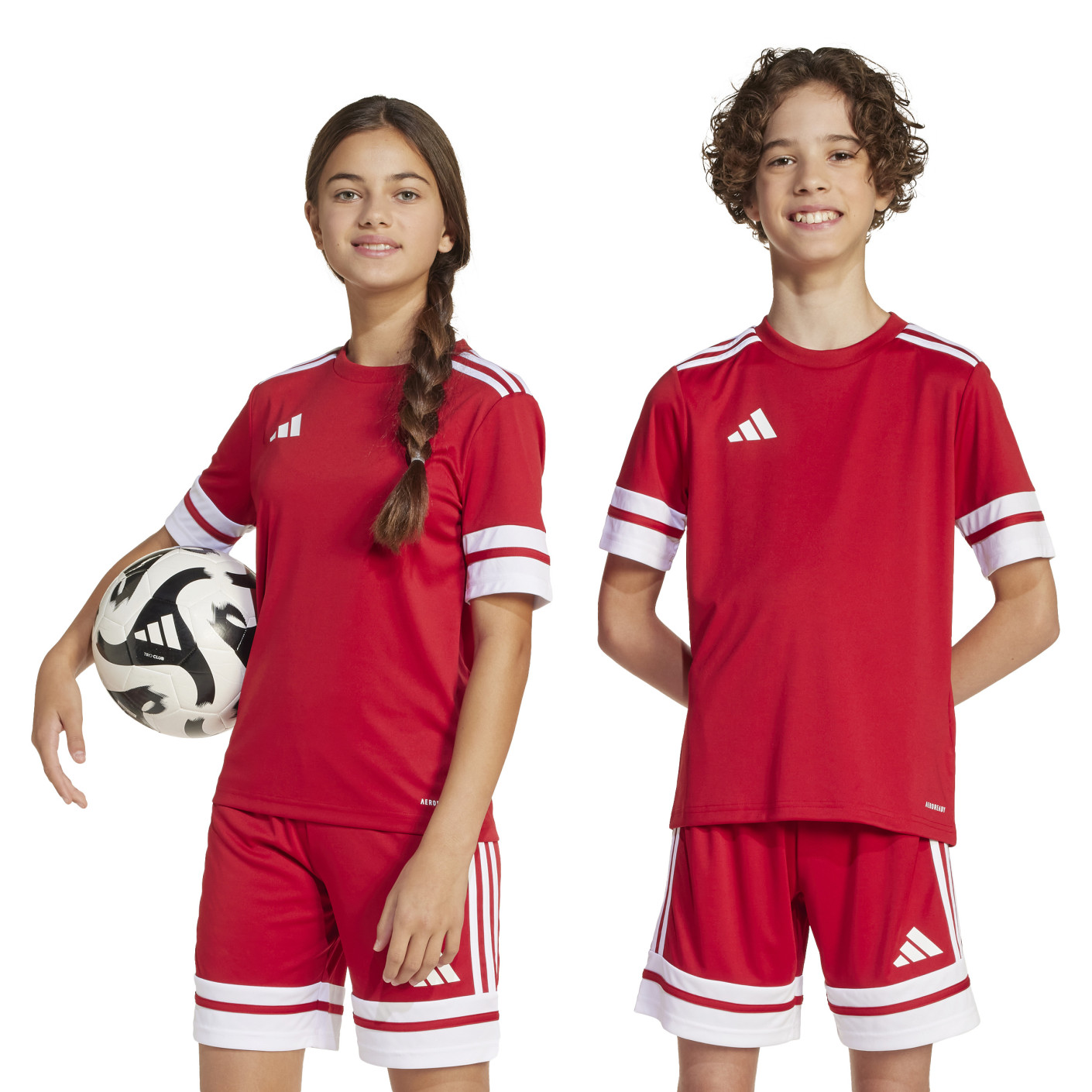 Adidas Squadra 25 Voetbalshirt Kids Rood Wit