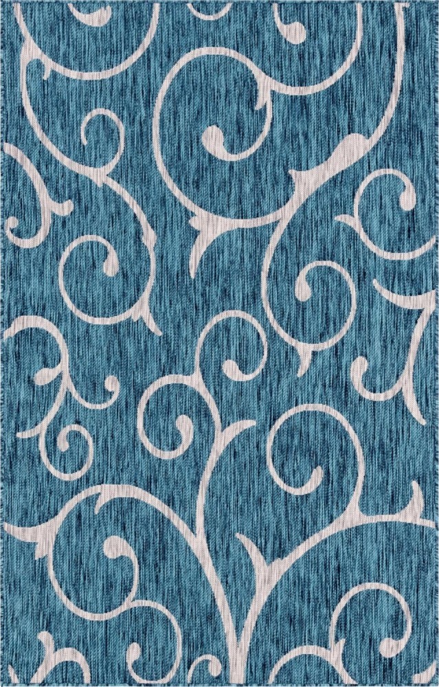 In-/Outdoorteppich OUTDOOR BEAUTIES - blaugrün - 244x152 cm