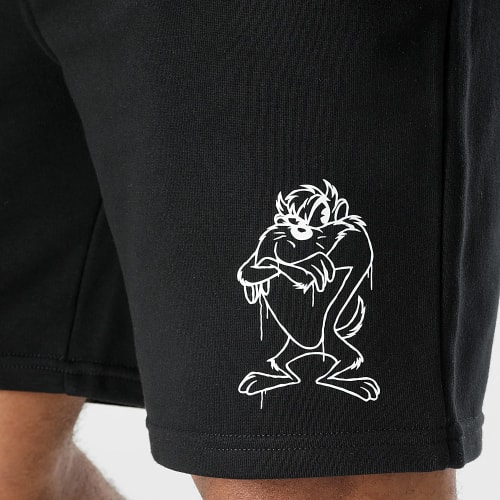 Short Jogging Angry Taz Noir Blanc