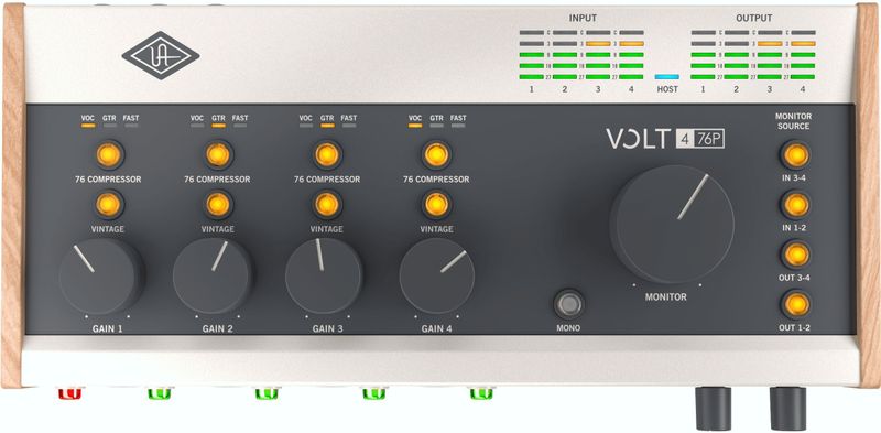 Universal Audio Volt 476P - USB Audio-interface - Beige - Grijs - Bruin