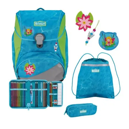 Scout Schulranzen-Set Alpha DIN Water Lily