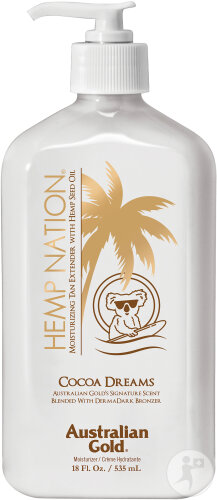 Australian Gold Hemp Nation Cocoa Dreams Lotion Après Soleil Flacon Pompe 535ml