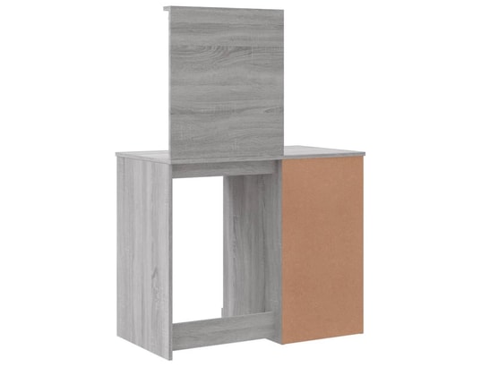 VIDAXL - Coiffeuse avec lumières led sonoma gris 90x42x132,5 cm