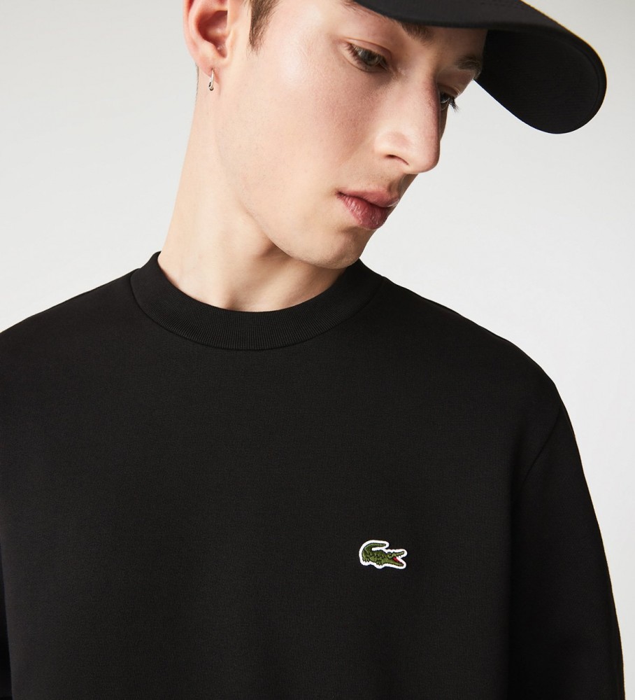 Moletom Lacoste preto com logo