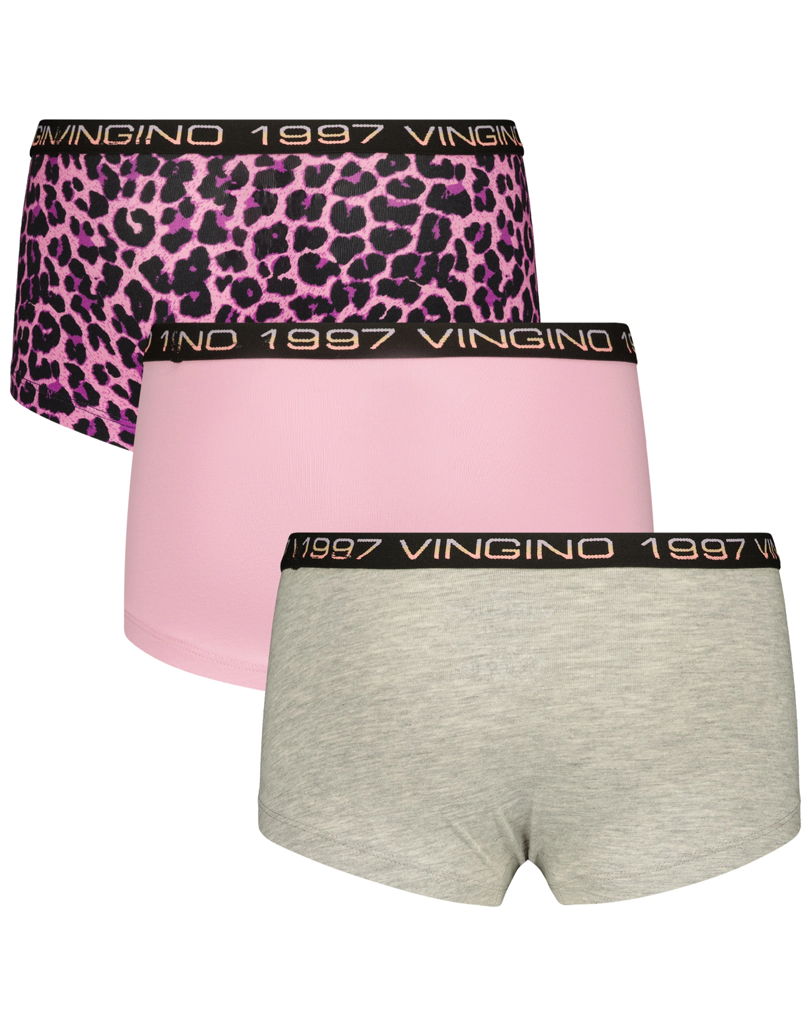 Hipster G-241-7 ANIMAL 3er-Pack in floral lilac