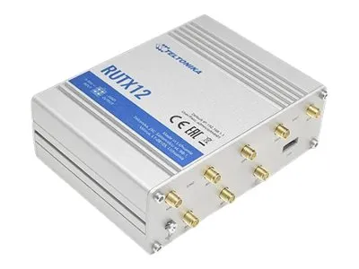 Teltonika RUTX12 - Trådløs router - WWAN 5-port switch - 1GbE, PPP, Modbus - Wi-Fi 5 - Dual Band