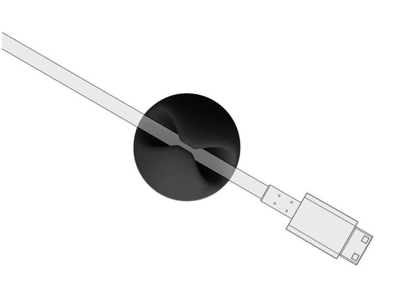 Delock Kabelhalter 35mm, für 1 Kabel, selbstklebend 6 Stück Delock Kabelhalter Set selbstklebend 6 Stück Schwarz