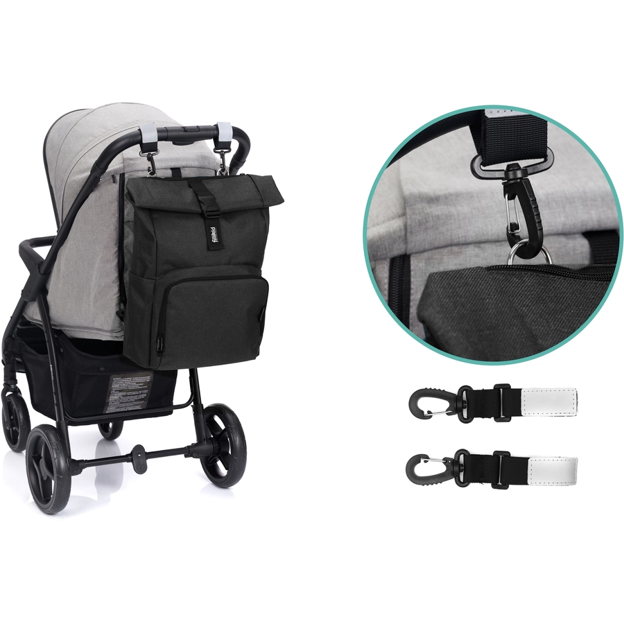 fillikid Wickelrucksack Tokio schwarz