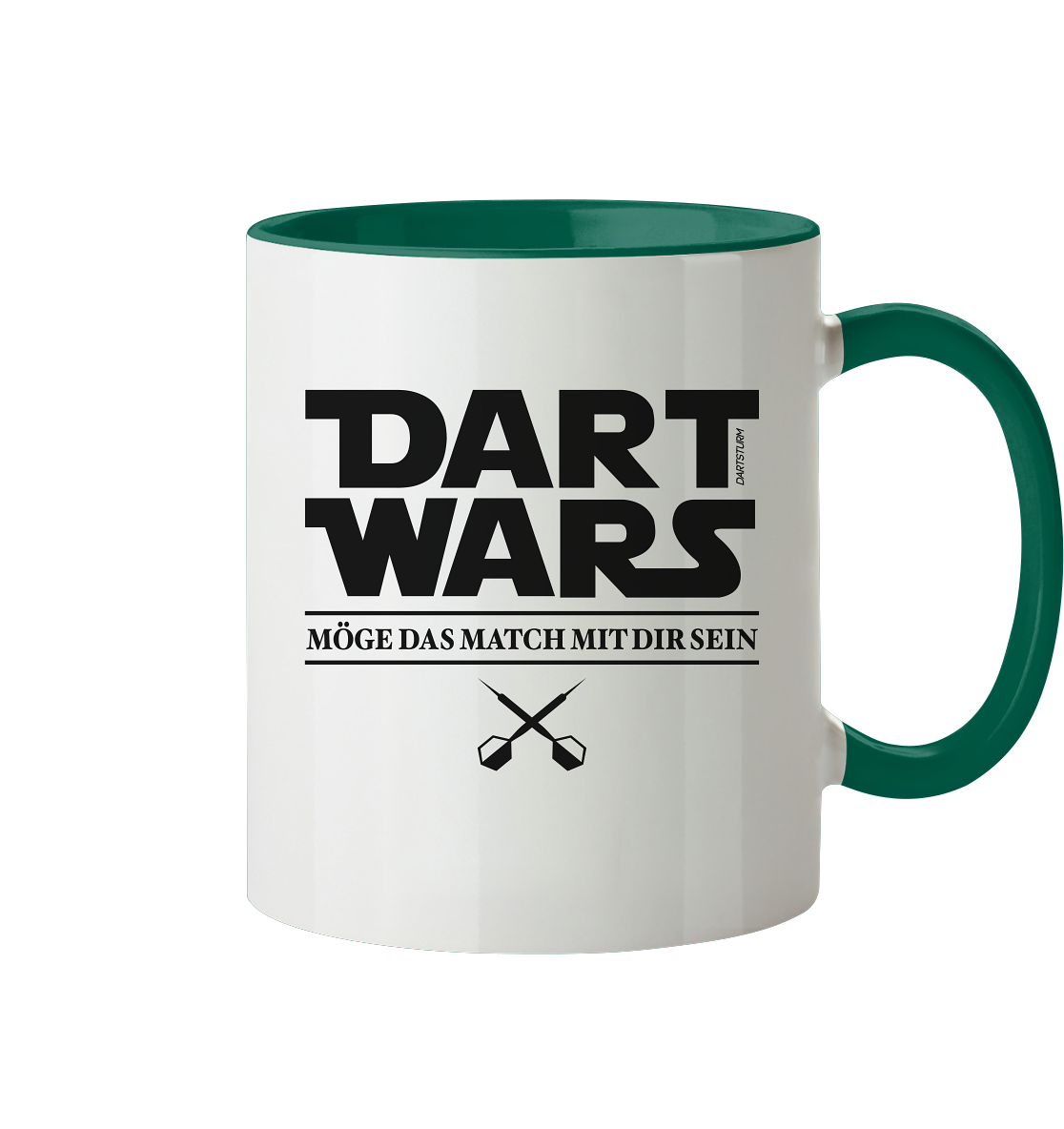 DartSturm - Dart Wars Schwarz - Tasse zweifarbig