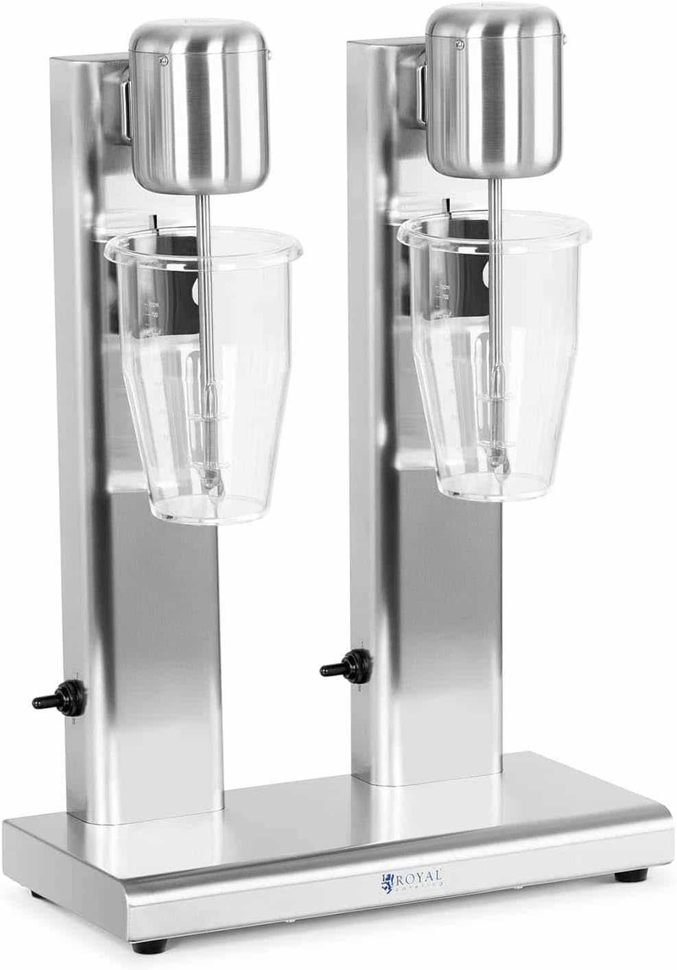 Royal Catering RCPMS-160T Milchshaker doppelt 2 x 1 l 15.000 U/min Edelstahl Standmixer Hochleistungsmixer