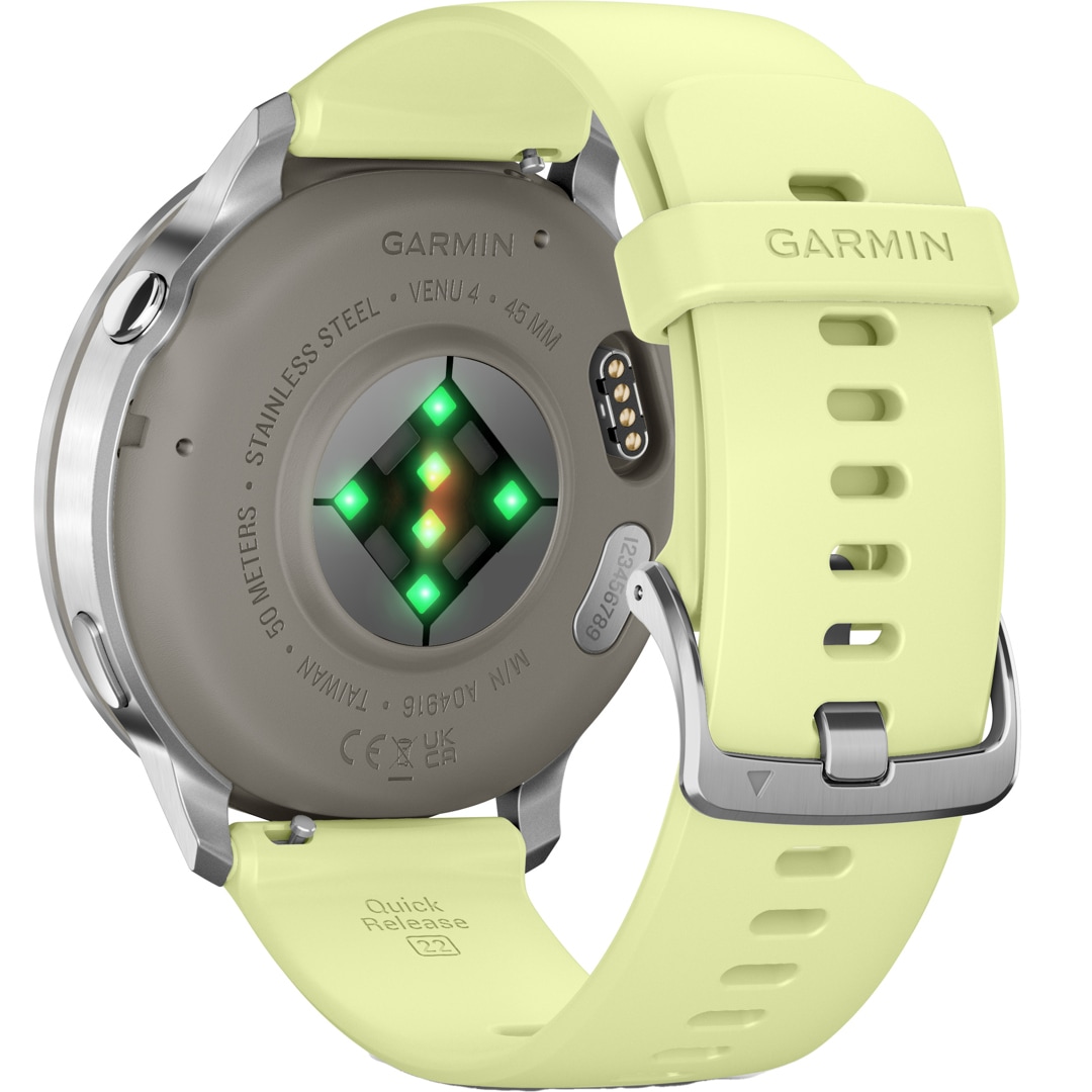 Garmin Venu 4 - 45mm Silber / Zitrone