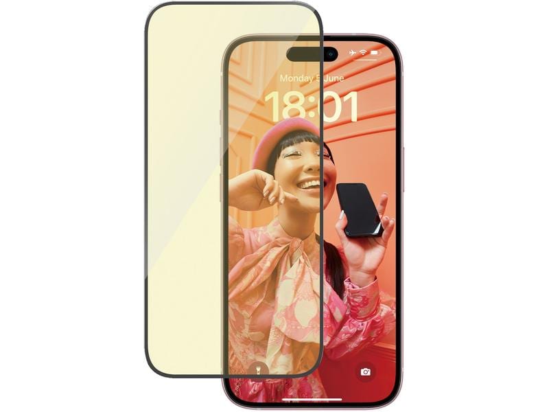 Panzerglass Displayschutz Anti Reflective iPhone 15 Anti Reflective und  BluelightUltra Wide Fit Displayschutz mit Applicator für das Apple iPhone 15