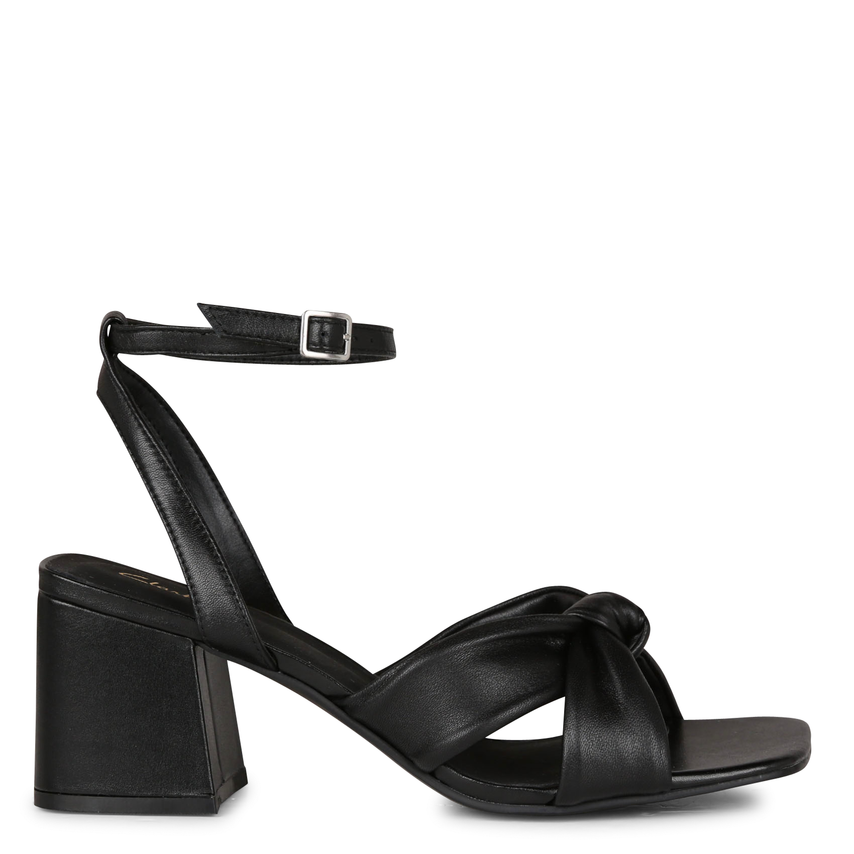 COURTLITE DBT - Sandales hautes à talons en cuir| Bleu