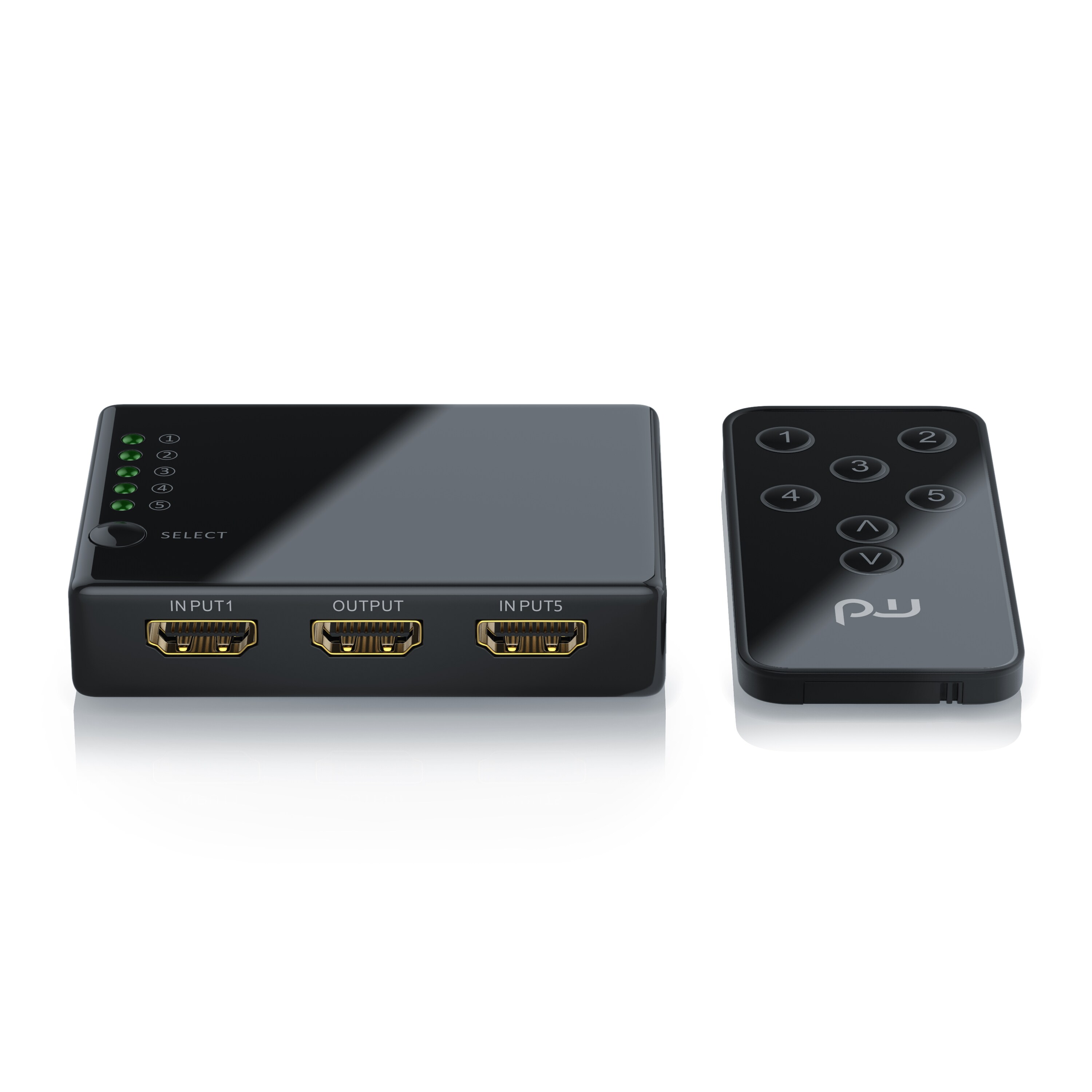 Primewire 5-Port UHD HDMI Switch inkl. Fernbedienung 5x HDMI Eingänge / 4K / 3D / CEC / ARC