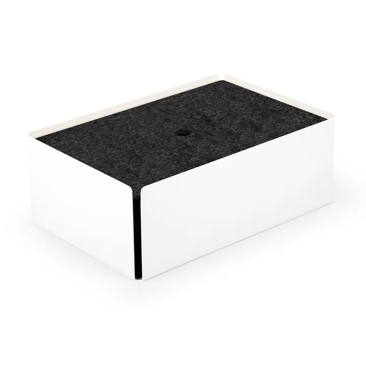 Konstantin Slawinski - Charge-Box, weiss / Filz dunkelgrau meliert
