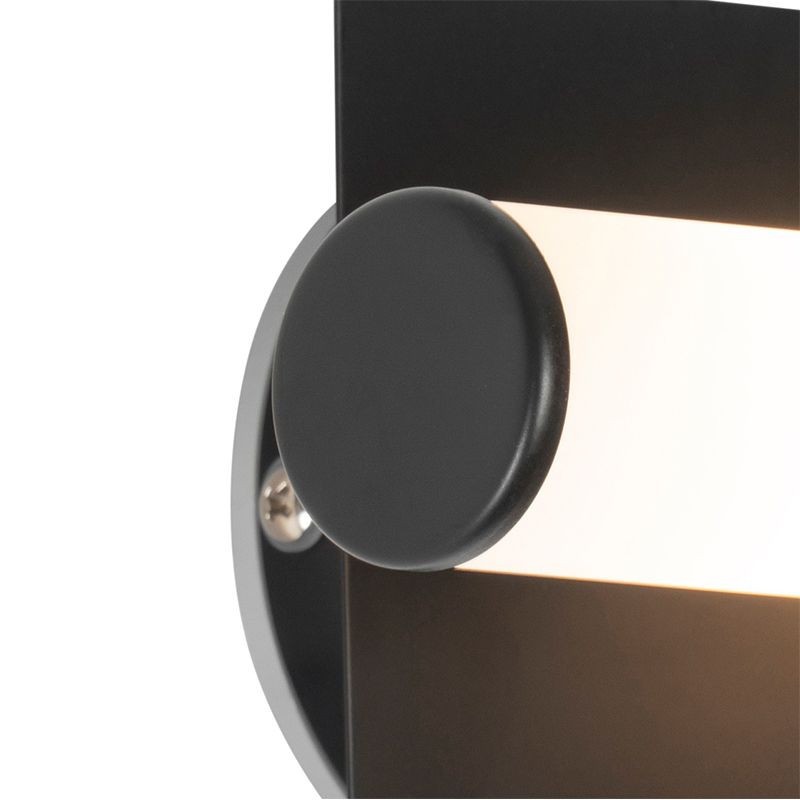 Moderne badkamer wandlamp zwart IP44 2-lichts - Bath
