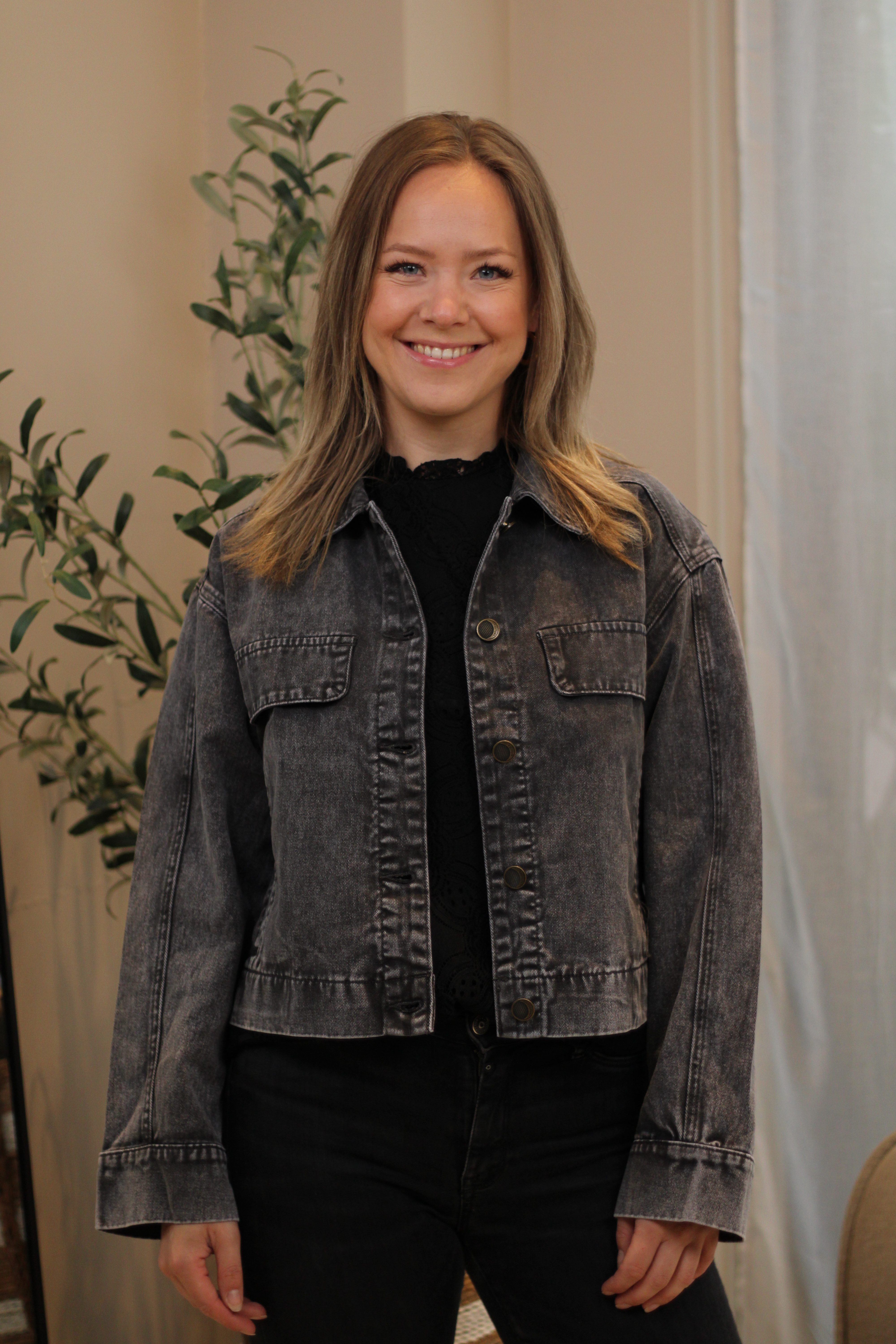 Culture - Carlina Jacket - Dark Gull Gray Wash