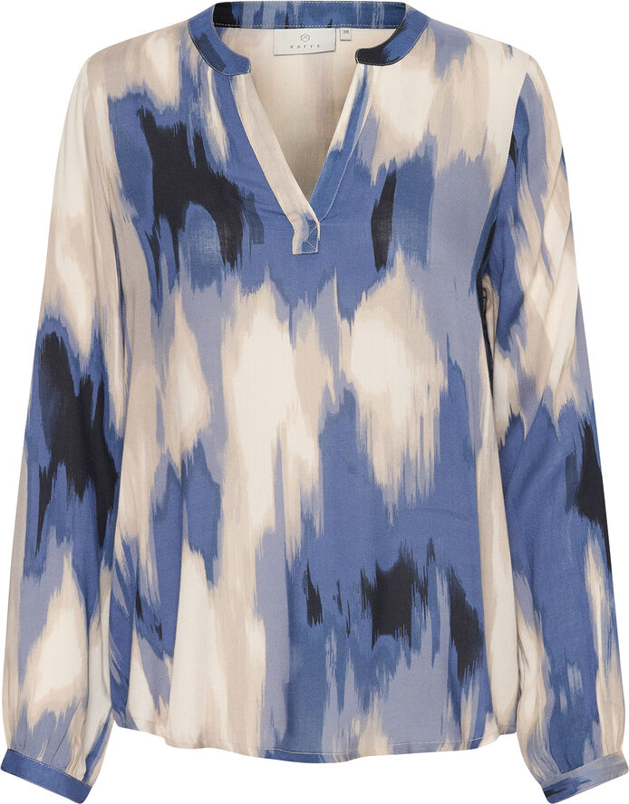 Kaffe KAbeathe Blouse Blue abstract print