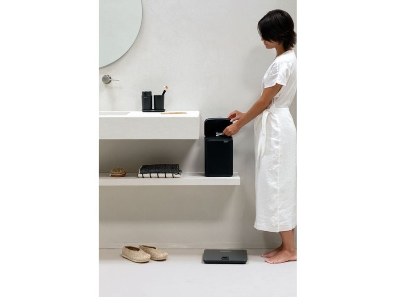 Brabantia Kosmetikeimer Bo Waste Bin 4 l, Schwarz matt Mülleimer
