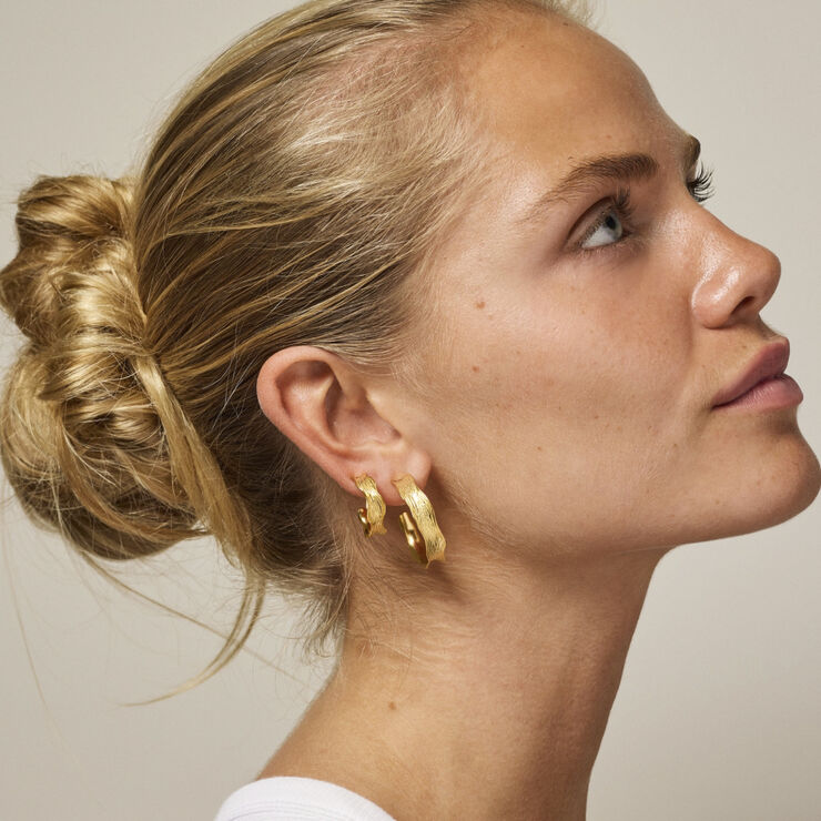 ENAMEL Copenhagen Hoops, Ane Large 925s/gp/m