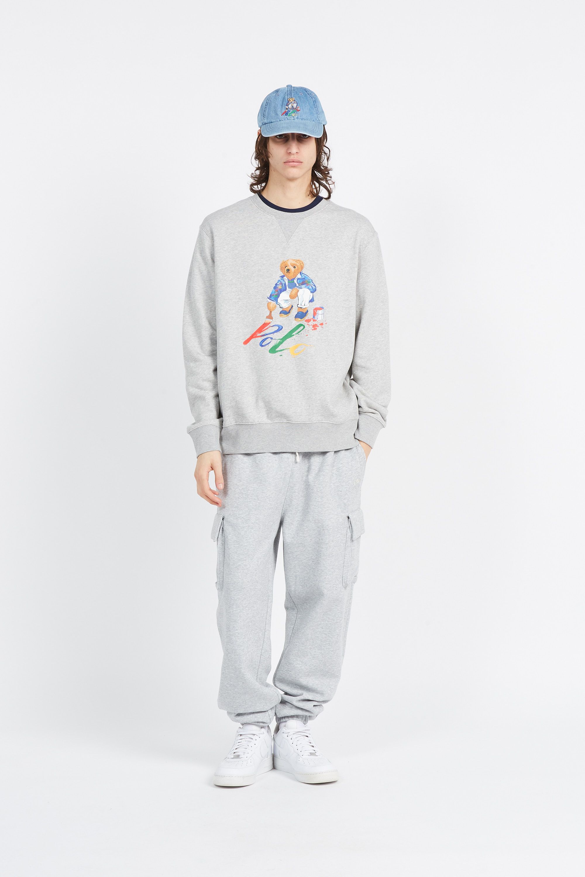 POLO RALPH LAUREN Sweatshirt GRAPHIC FLEECE-LSL-SWS Gris