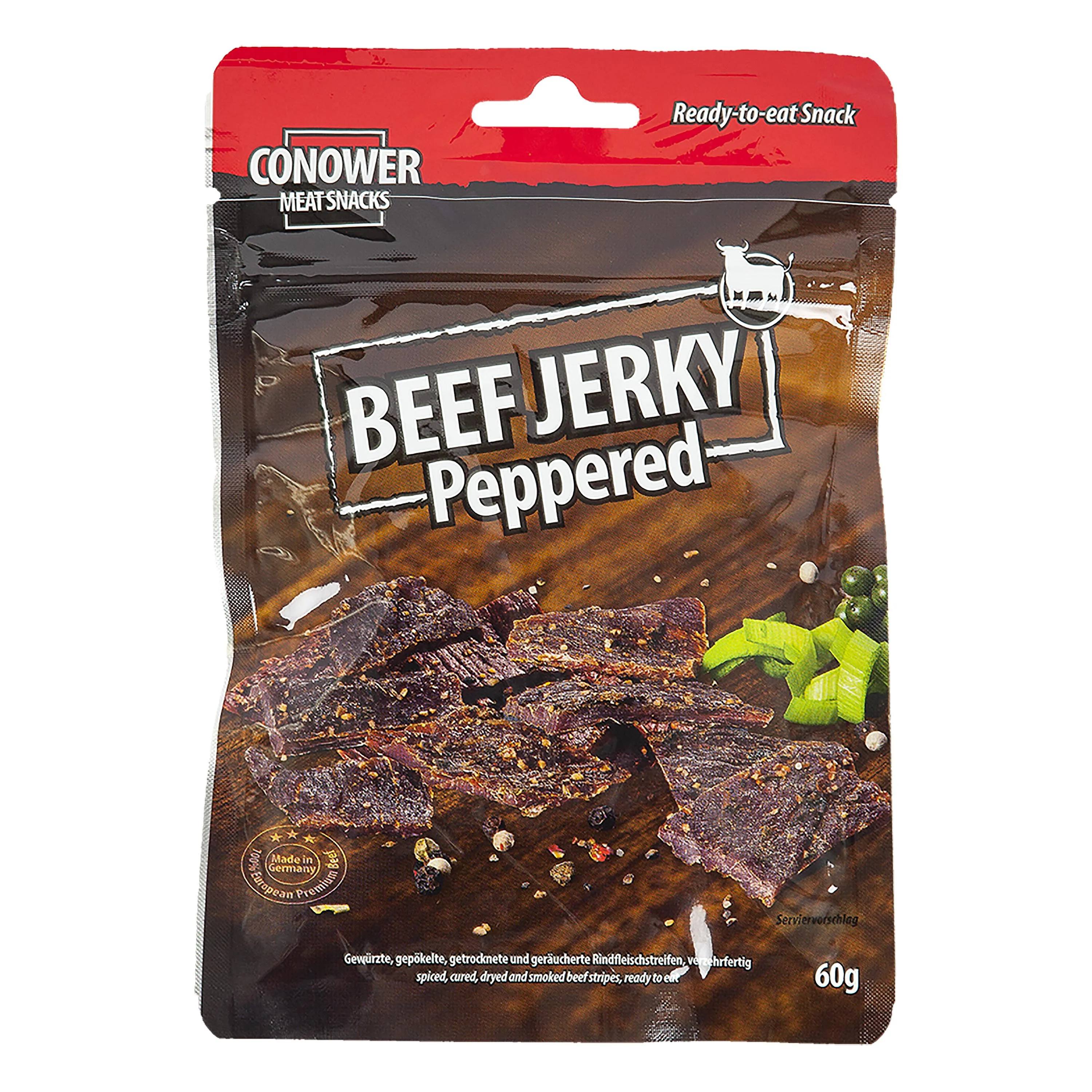 Conower Snacks -  Jerky Beef Bärlauch-Pfeffer 60 g