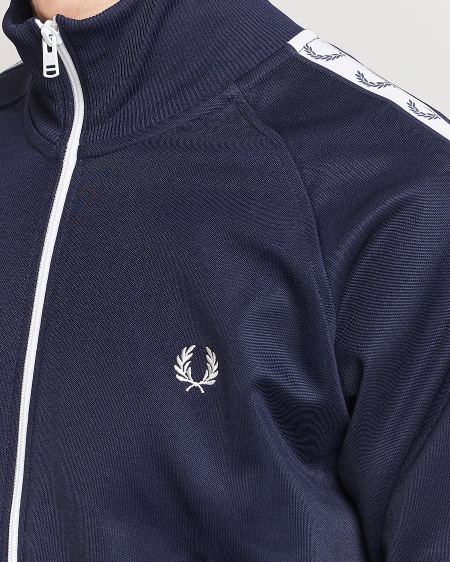 Fred Perry Taped Track Jacket Carbon blue