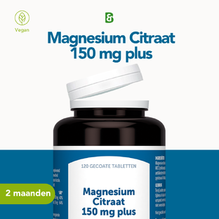 Bonusan Magnesiumcitraat 150mg Plus Tabletten 120TB