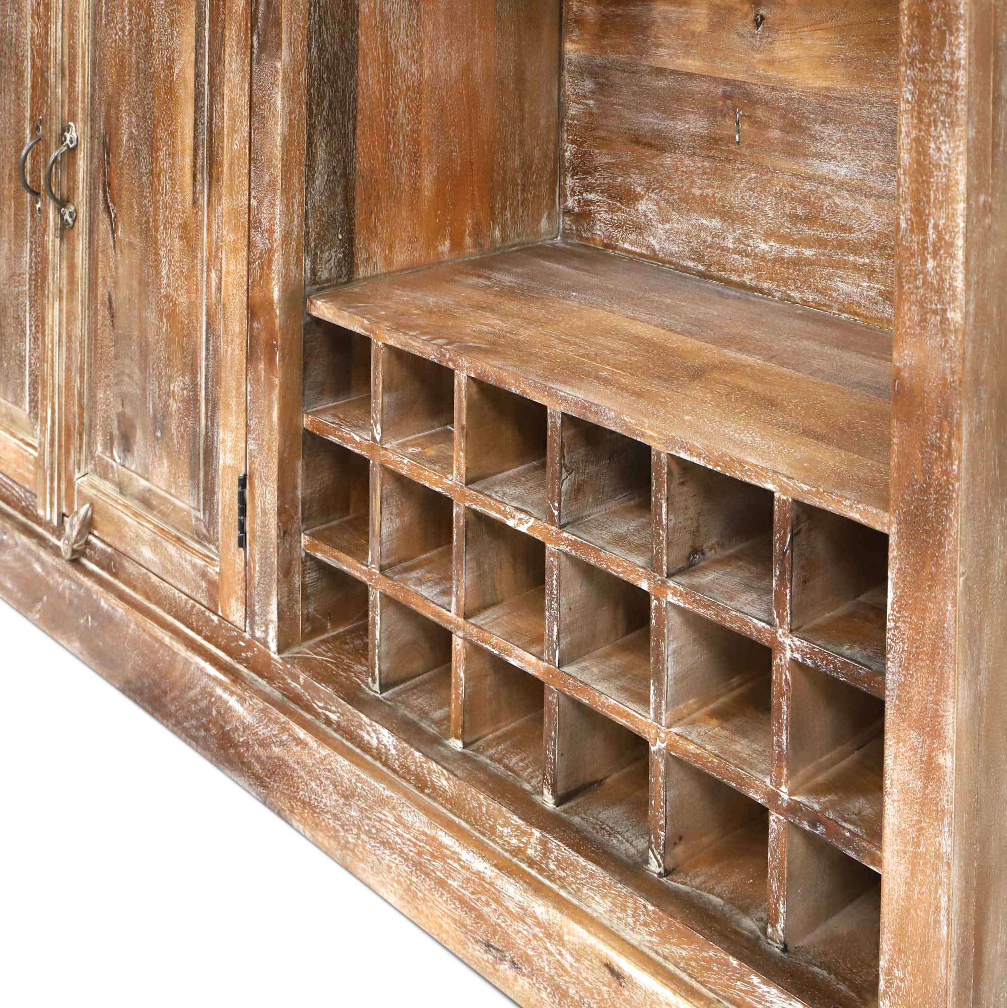 Theke 'Handson' aus Mangoholz, B 160 cm, H 110 cm, L 45 cm von fischer's lagerhaus