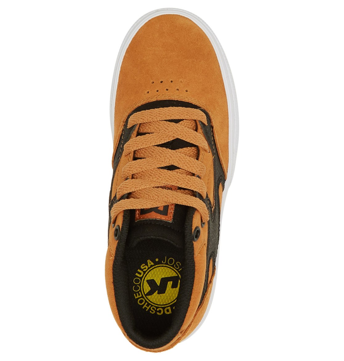 DC Shoes Youth Kalis Vulc Mid Wheat 1 US