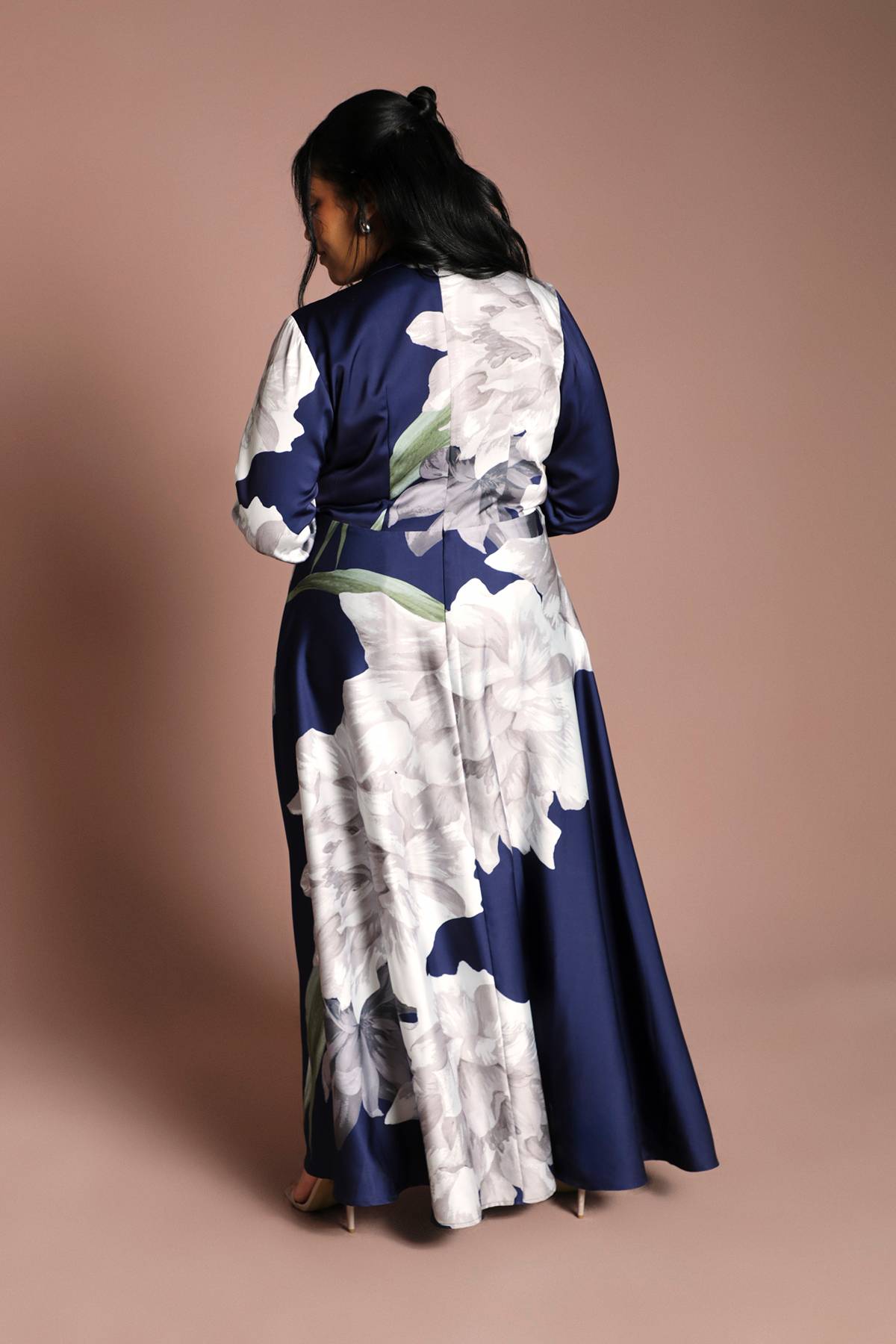 Coast Robe Longue Cache-cœur À Imprimé Placé Grande Taille