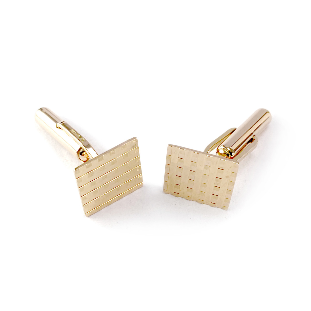 Boutons de manchettes d'occasion or 750 jaune
