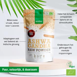 Purasana Ashwagandha Raw Powder 100GR
