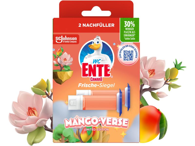 WC-Ente WC-Reiniger Frische-Siegel Mango Verse 2 x 36 ml WC-Reiniger