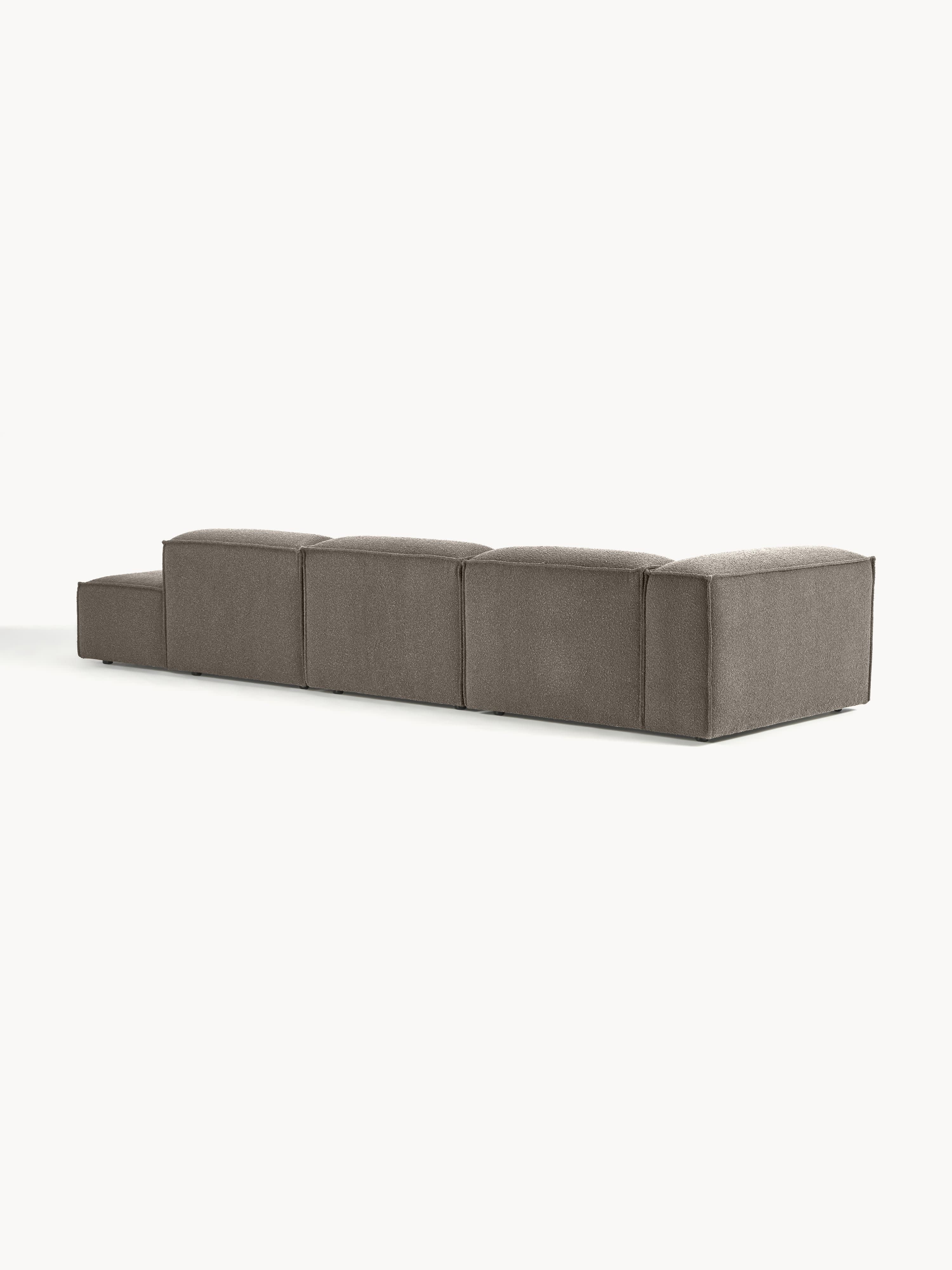 Modulaire XL chaise longue Lennon uit bouclé