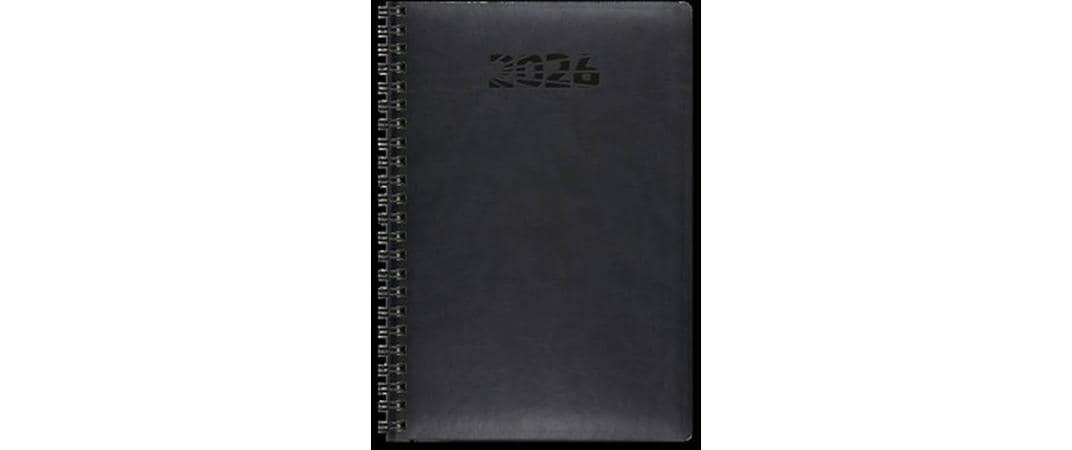 Wochenagenda Simply Flex 15 x 21 cm, 2026, SchwarzWochenagenda