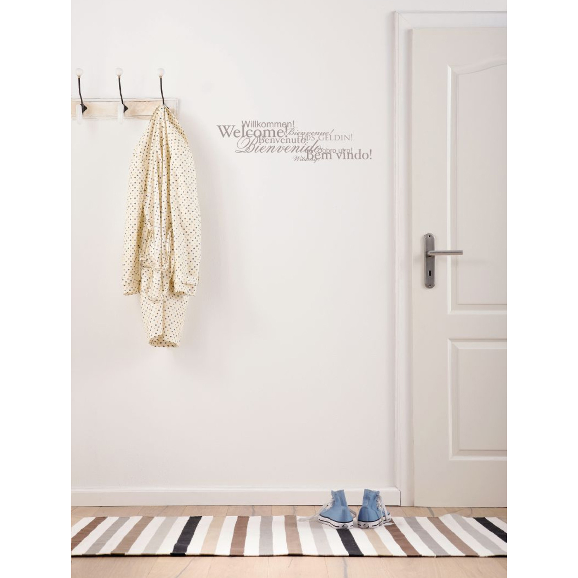 Wandtattoo WELCOME - grau - 50x70 cm