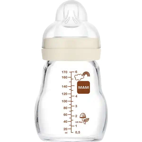 Feel Good Glass Bottle 170 ml 0+ Monate Hase & Fuchs