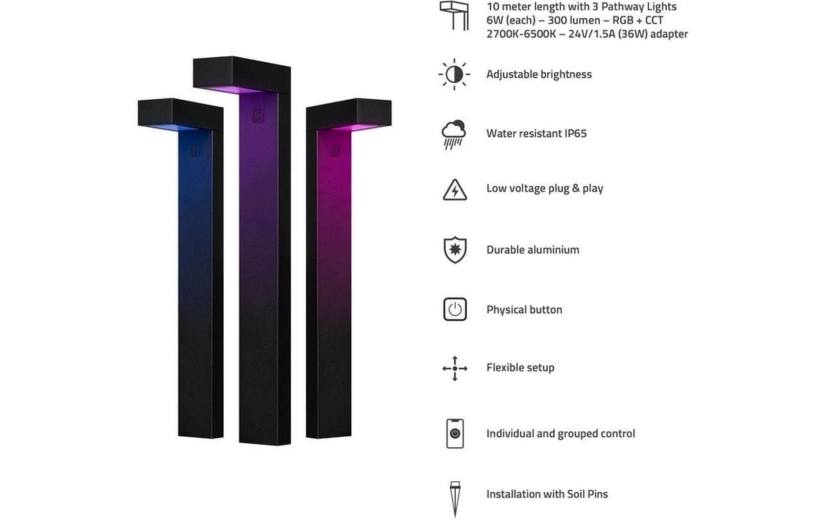 Hombli LED Sockelleuchte »Pathway Light« LED-Modul RGB