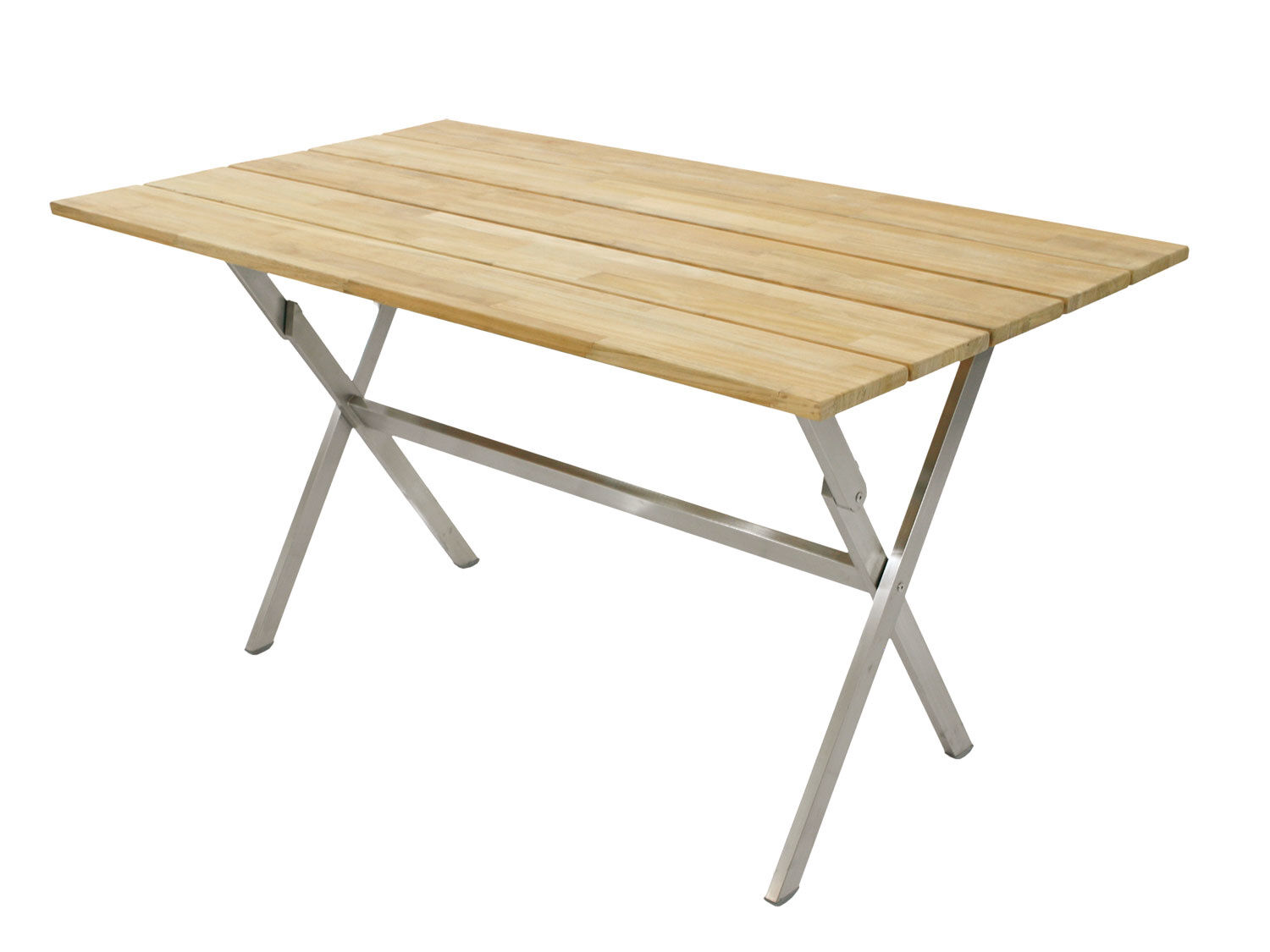 Balkon-Klapptisch Teak rechteckig