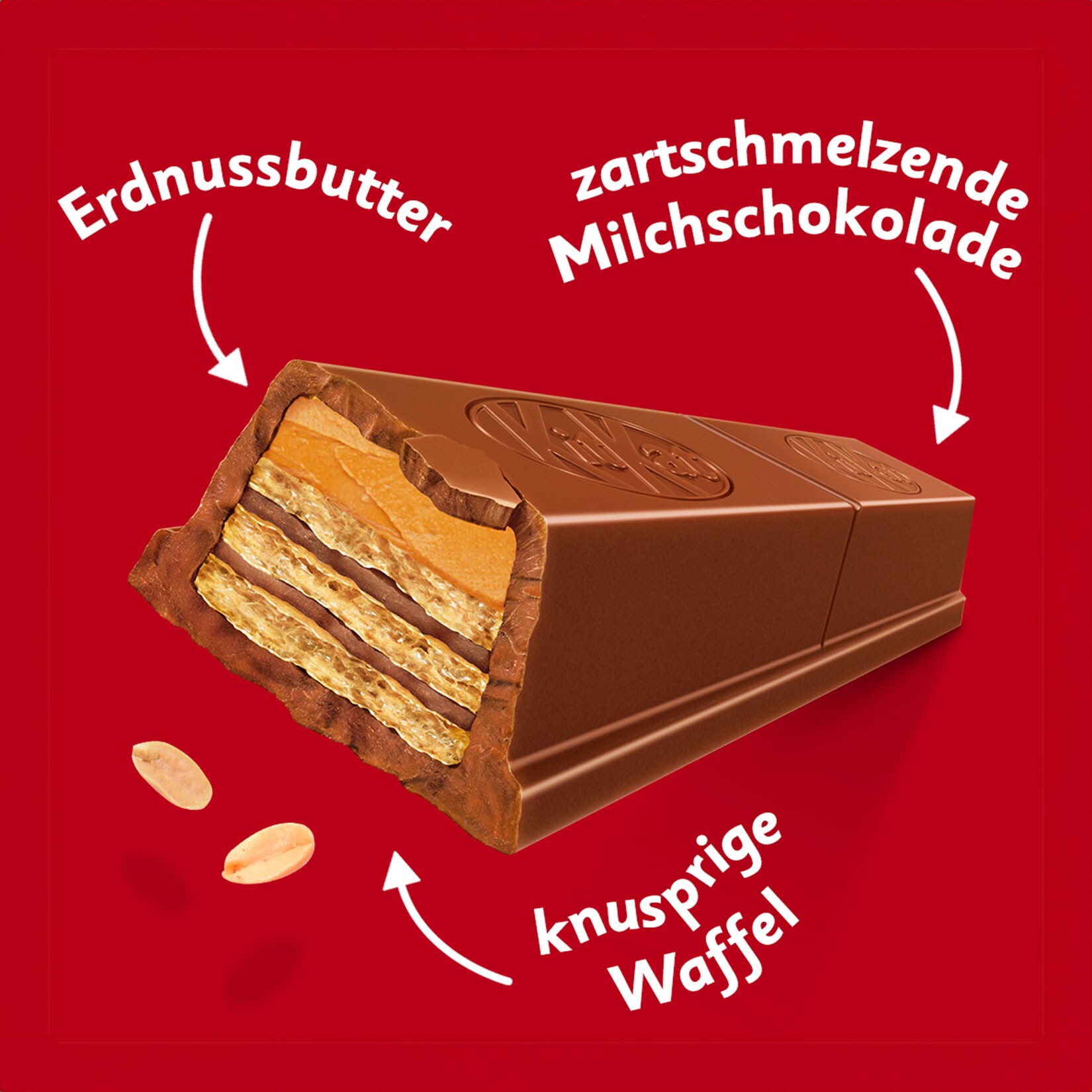 KitKat Chunky Peanut Butter 42 g, 24er Pack