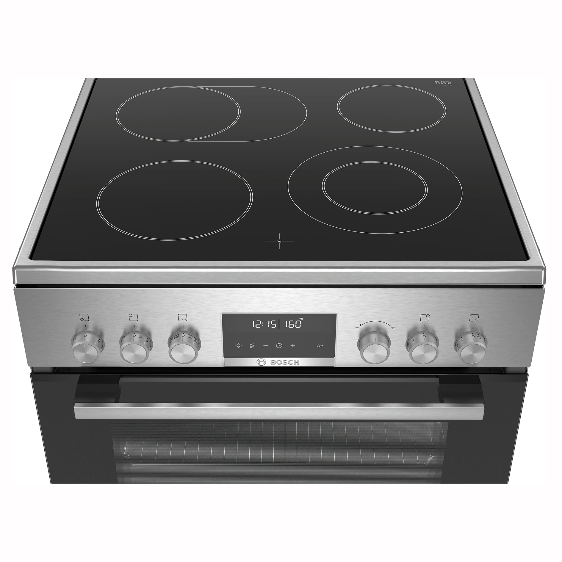 BOSCH Elektro-Standherd HKS79U250 - Edelstahl - A