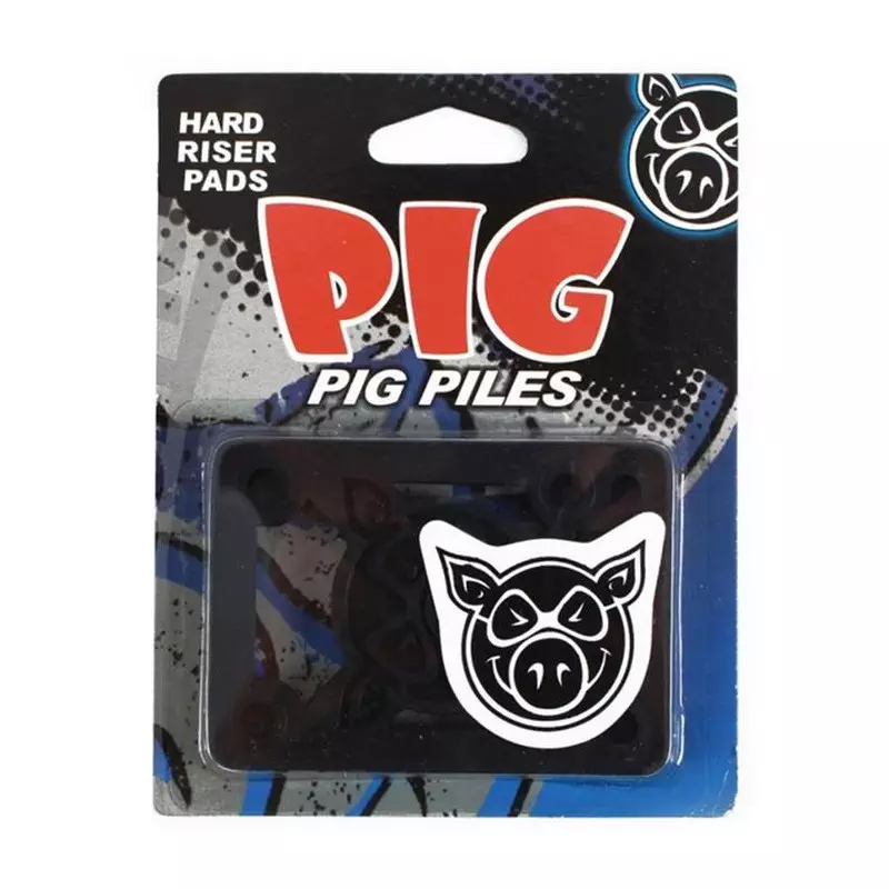Pads Skateboard PIG Pads Jeu De 2 0.125 Pouce Hard Black